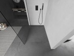 MEXEN/S - Kyoto Sprchová zástena WALK-IN 85 x 200, transparentný 8 mm, grafit metal 800-085-101-95-00