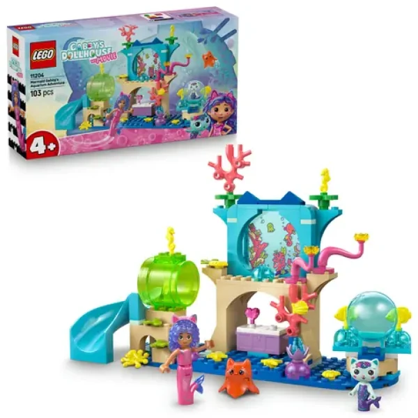 LEGO® Gábinin kúzelný domček 11204 Dobrodružstvo v akváriu morskej víly Gábi