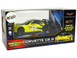 Mamido Elektrické autíčko Sport Corvette 1:24 Žltý C6.R 2.4 G s Svetlami