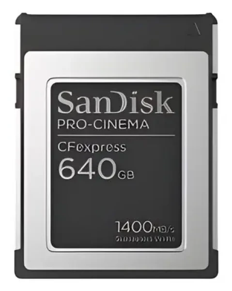 SanDisk PRO-CINEMA CFexpress 640 GB / Pamäťová karta / Type B / čítanie: až 1700 MB/s / zápis: až 1500 MB/s (SDCFEC-640G-GN4NN)