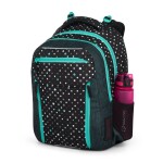 Školský batoh Bagmaster Porto 24 C Black/turquoise
