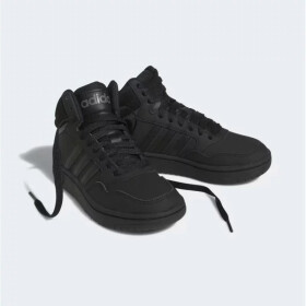 Unisexová juniorská členková obuv Hoops Mid 3.0 K Jr HR0228 Čierna – Adidas 38 2/3 černá