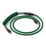 Glorious GMMK USB-C/USB-A krútený kábel 1.4m zelená / pre klávesnice Glorious / 1x USB-C(M) / 1x USB-A(M) (GLO-KB-ACC-CBL-COIL-FGRN)