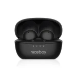 Niceboy Podsie 4 POP čierna / Bezdrôtové slúchadlá s mikrofónom / Bluetooth 5.3 / IPX4 / nabíjacie puzdro (podsie-4-pop-black)