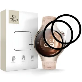 Tech-Protect Glass Flex+ Huawei Watch 5 42 mm čierna / Hybridné sklo / 2 ks