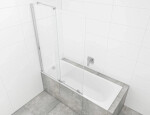 Vaňová zástena SAT Walk-In Xmotion 150x117,5 cm chróm SATWIXMVZ150 SATWIXMVZ150
