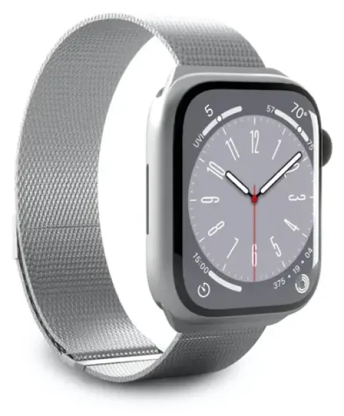 Puro Milanese strieborná / Remienok pre Apple Watch / 38/40/41 mm (PUMILAW40SIL)
