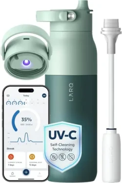 LARQ PureVis 2 680ml eucalyptus green / nerezová samočistiaca fľaša na pitie / UV sterilizácia (BWEG068A)