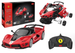 RASTAR Stavebnica Ferrari FXXK EVO na diaľkové ovládanie 1:18 Rastar 88 dielov červené