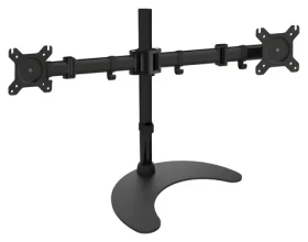 Techly ICA-LCD-3410 čierna / Stolný držiak pre 2 monitory / 13-27" / VESA 100x100 / nosnosť 16 kg / nastaviteľná výška (ICA-LCD-3410)