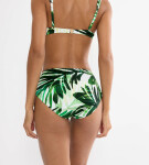 SUMMER PALM - Maxi bikiny s vysokým krytím a nastaviteľnými bokmi Triumph GREEN COMBINATION 42