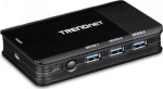 TRENDnet Prepínač Trendnet TK-U404 USB Čierny