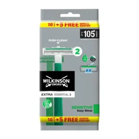 Wilkinson Extra Essential 2 Sensitive pánska Jednorazové holítka 10+5 ks (WJP009)