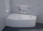 POLYSAN - PROJEKTA L MONOLITH asymetrická stojaca vaňa 156x77x60cm, bielá 20111M