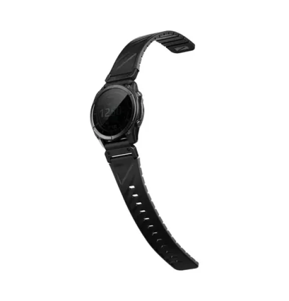UNIQ Fluo magnetický remienok pre Garmin SmartWatch 22 mm, Midnight black (8886463697849)
