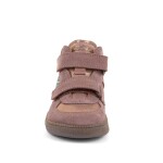 Dievčenské celoročné kožené členkové barefoot topánky LOOP HIGH-TOPS PINK/GOLD Froddo G2110157-5 - 28