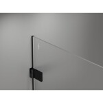 MEXEN/S - Lunar-B sprchovací kút dvere krídlové pravá 90 x 90, transparent, čierna 832-090-090-70-00-P