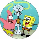 Jedlý papier Sponge Bob a priatelia 19,5 cm - Pictu Hap - Pictu Hap