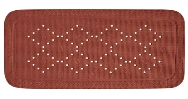 Spirella ALASKA terakota / Protišmyková podložka do vane / PVC / 91 x 36 cm