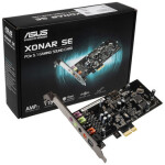 ASUS XONAR SE / zvuková karta / PCI-E / 5.1 / výstup 3 x 3.5 mm jack amp; SPDIF (90YA00T0-M0UA00)