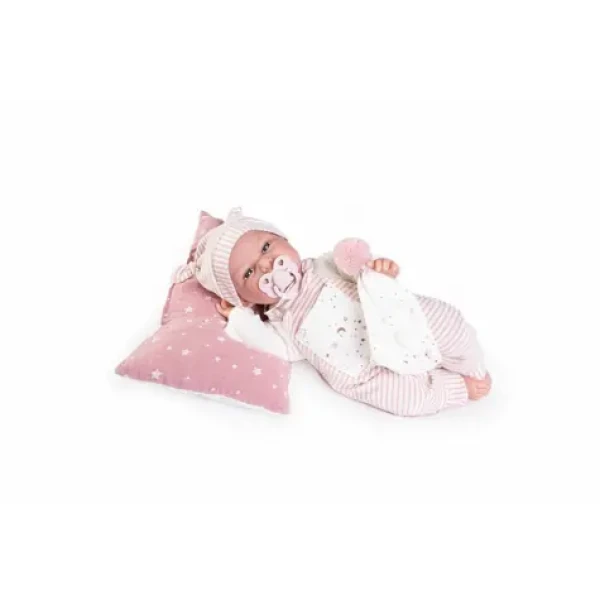 Antonio Juan 70252 CLARA - realistická bábika bábätko so zvukmi a mäkkým látkovým telom - 34 cm