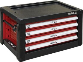 YATO YT-09152 červená / Skrinka dielenská 4 zásuvky / 690x465x400mm (YT-09152)