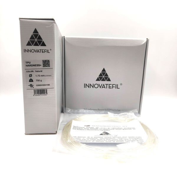 VZORKA 20 METROV - INNOVATEFIL TPU HARDNESS+ filament natural 1,75 mm