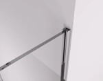 CERANO - Sprchová zástena Walk-in Crystal TL/P - 8 mm - bezvzperový systém + polička/držiak na uteráky - chróm, transparentné sklo - 100x60x200 CER-8050BD6391