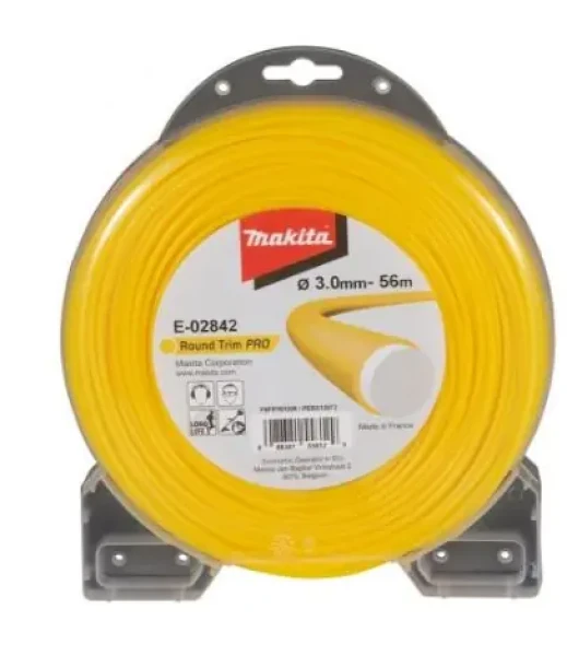 Makita E-02711 - struna nylonová Pre 3.0mm žltá / 56m (E-02842)