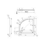 OLSEN SPA - Set kút BARCELONA PLUS + vanička VENETS - FARBA rámu - Chróm / Leštený hliník (ALU), Rozmer A - 90, Rozmer B - 90, Smer zatvárania - Univerzálne Ľavé / Pravé, Výplň - Číre bezpečnostné sklo - 5 / 6 mm OLBPAL90CCLM