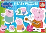Educa Baby puzzle Prasiatko Peppa 5v1 II