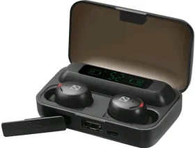 Sandberg Earbuds + Powerbank / bezdrôtové slúchadlá s mikrofónom + power banka / BT 5.1 / 2000 mAh (126-38)