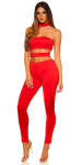 Sexy KOUCLA Jumpsuit with Cut Outs red Einheitsgroesse