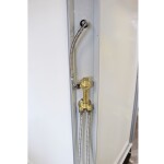 Mereo Sprchový box, štvrťkruh, 90 cm, satin ALU, sklo Point, zadné steny biele, SMC vanička, so strieškou CK35122KBSW