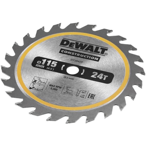 DEWALT neu DT20420-QZ pílový kotúč Počet zubov (na palec): 24 1 ks; DT20420-QZ