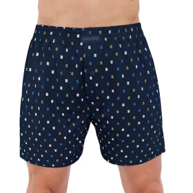 Pánske šortky 002/300 Comfort - CORNETTE tmavě modrá L