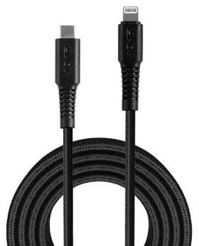 Lindy USB-C na Lightning čierna / Kábel / 3 m / 480 Mbit/s / MFi certifikácia (31288)