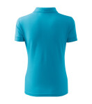 Tričko Pique Polo tyrkysové XL