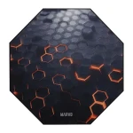 Marvo GM03 čierna / podložka pod stoličku / protišmyková / 1100 x 1100 x 2 mm (GM03)