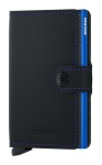 Kožená mini peňaženka Secrid Miniwallet Matte Black & Blue