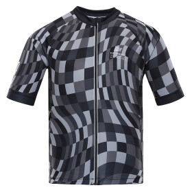 Pánský cyklistický dres ALPINE PRO SAGEN dk. true gray varianta pb XL