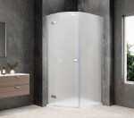POLYSAN - GLOBE CHROME štvrťkruhová sprchová zástena 900x1000, matné sklo, ľavá GB2910MLC