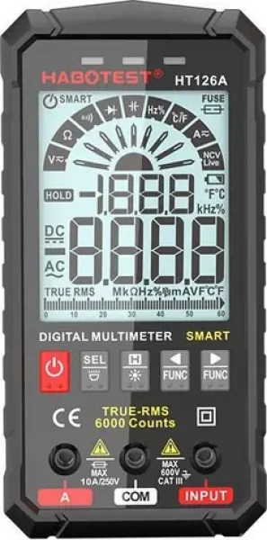Habotest HT126A Digitálny univerzálny multimeter / 600V / 4X AAA (HT126A)