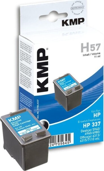 KMP Patrone HP C9364EE Nr.337 comp. black H5 - 1705,4337