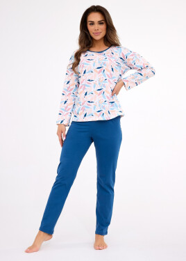 Cornette 392/451 Amelia long/r S-2XL dámske pyžamo Růžová XXL