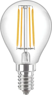 Philips CorePro LEDLuster P45 E14 4,3 W / LED žiarovka / 470lm / 2700K / číra (SKL000383123)