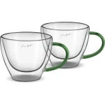 Lamart Vaso Sada pohárov Cappucino 2ks 190ml zelená / sklo (8590669358922)