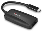 Lindy 43337 USB-C - DisplayPort 1.4 čierna / Prevodník / 8K 60Hz / HDCP 2.2 (43337)