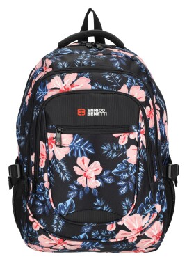 Batoh na notebook Enrico Benetti Santa Cruz 62038 Black Flower