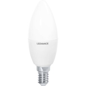 LEDVANCE 4058075575813 LED En.trieda 2021 G (A - G) E14 sviečkový tvar 4.9 W = 37 W teplá biela (Ø x d) 39 mm x 114 mm ovládanie cez mobilnú aplikáciu 1 ks; 4058075575813